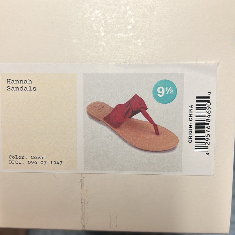 Coral sandals